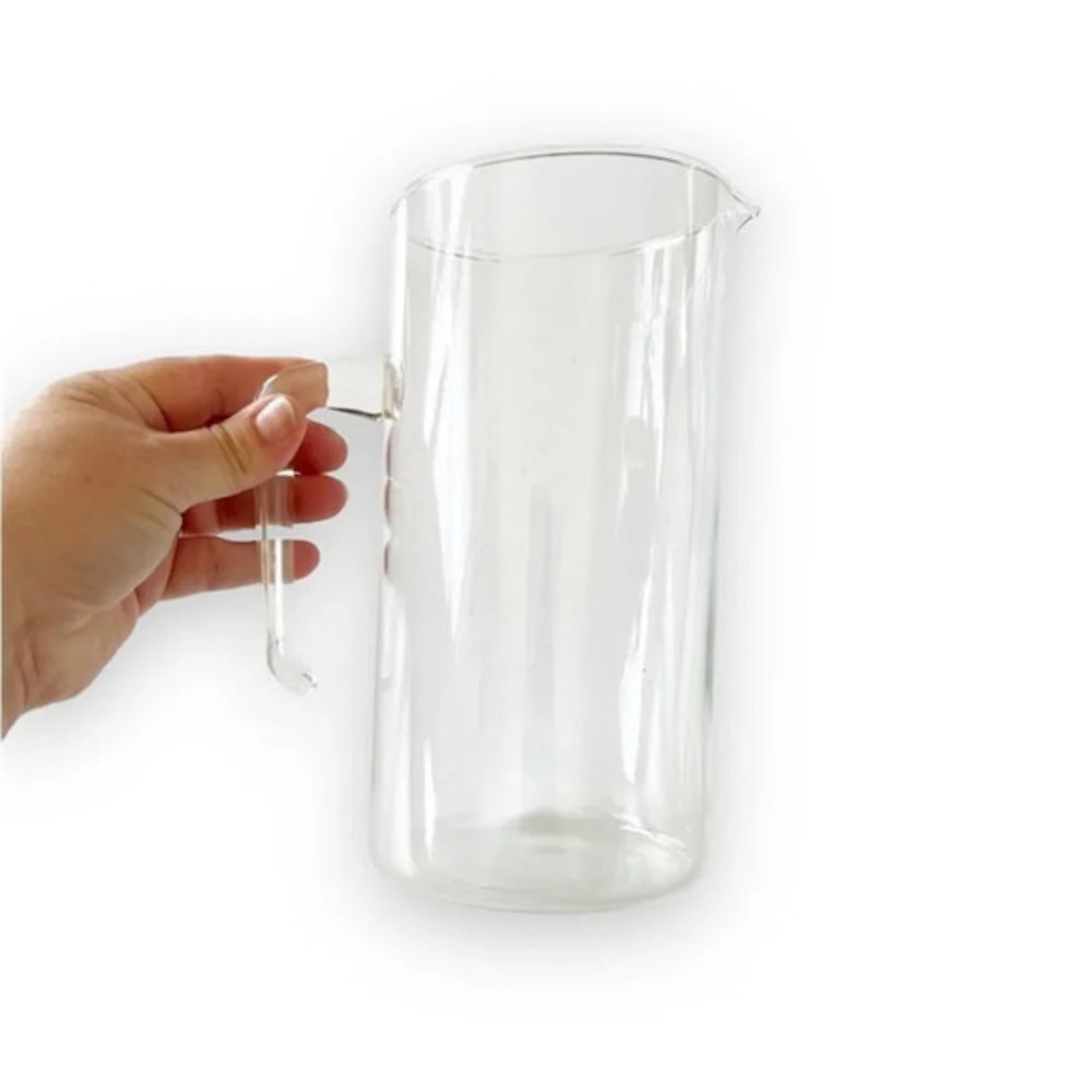 Pyrex Clear‎ Glass 8” Pitcher Water Decanter Beaker USA Collector Vase